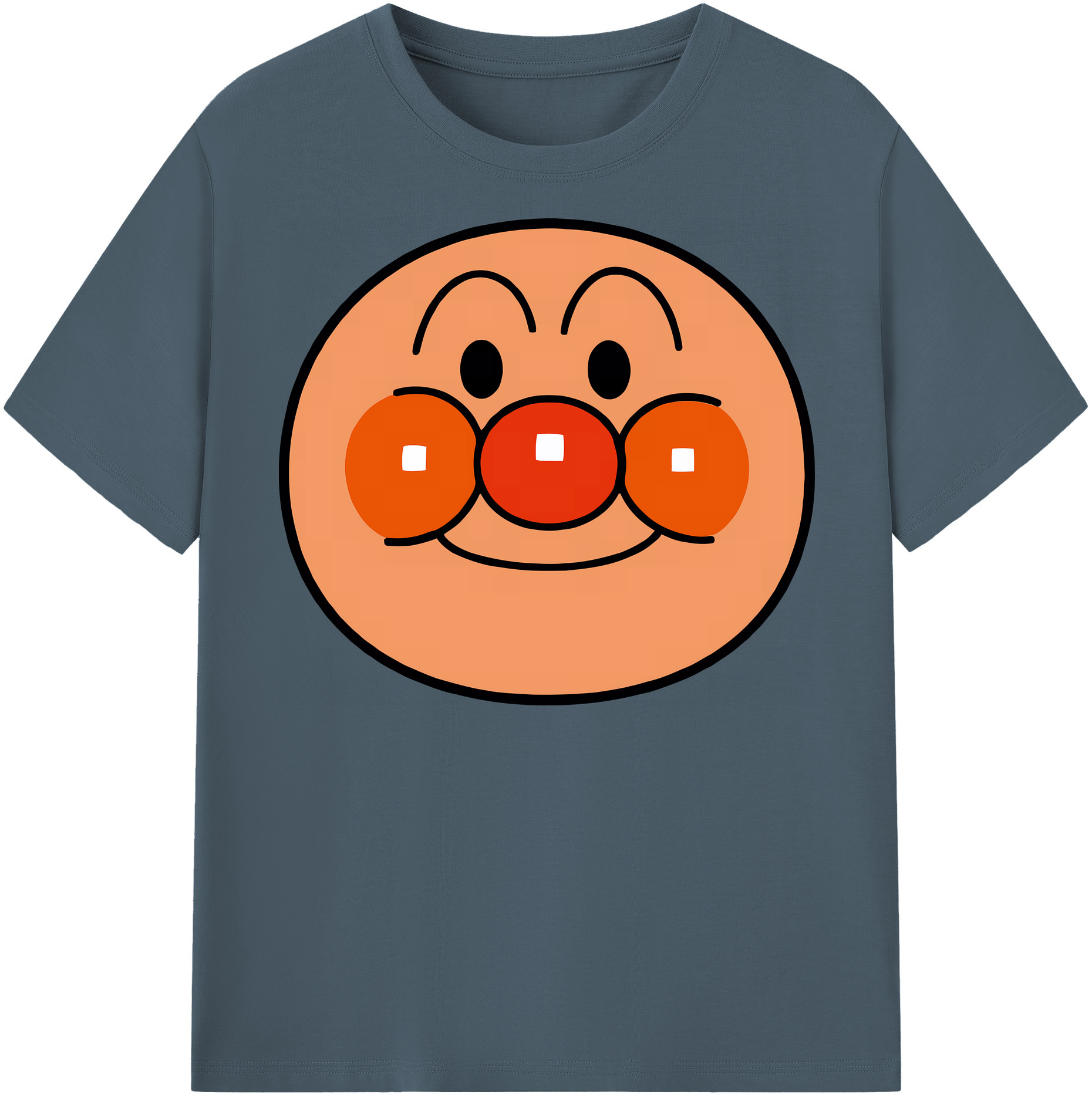 （画像用） アンパンマン Anpanman 綿100％半袖Tシャツ（フロントプリント）